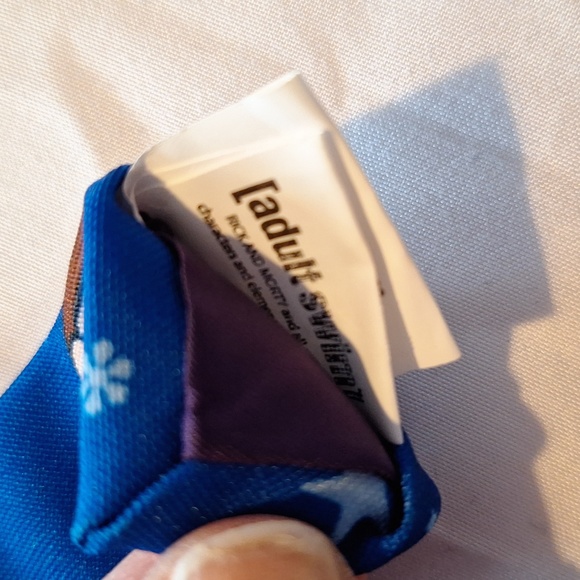 Rick and Morty Adult Swim Opposuits Mens Neck Tie. Blue snowflake. - Picture 4 of 6